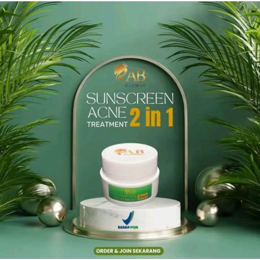Sunscreen Acne Treatment 2in1 by AB Glow Skincare - Serum Glow Up by AB Glow Skincare