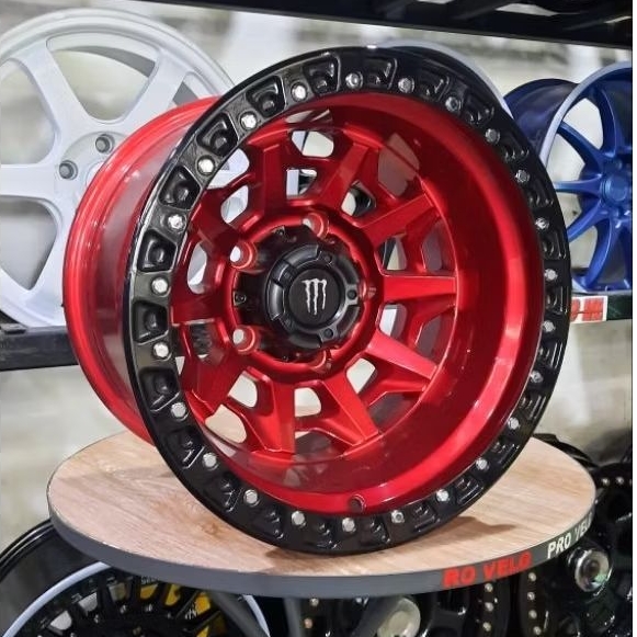 Velg Mobil Offroad Ring 15 Lebar 10 PCD 5×139.7 Monster Offroad Racing Wheel Brave 1261