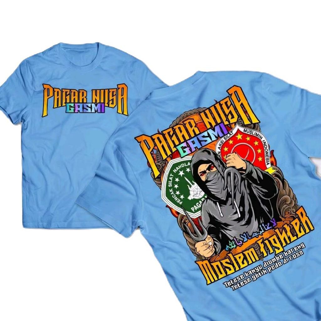 Kaos Pencak Silat Pagar Nusa X Gasmi Moslem Fighter // Kaos Pencak Silat Pagar Nusa X Gasmi Moslem F