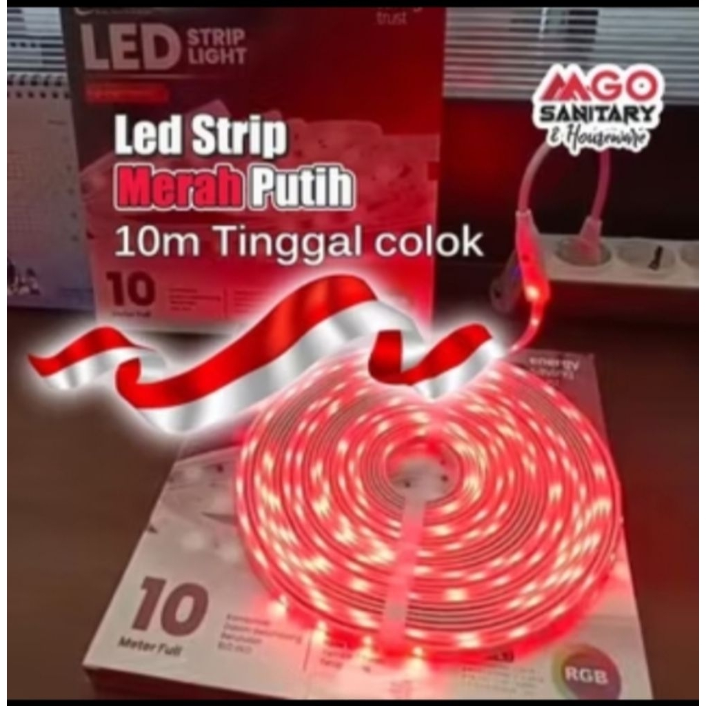 LAMPU STRIP MERAH PUTIH - LAMPU AGUSTUSAN Lampu Hias 17 Agustus - Lampu Merah putih