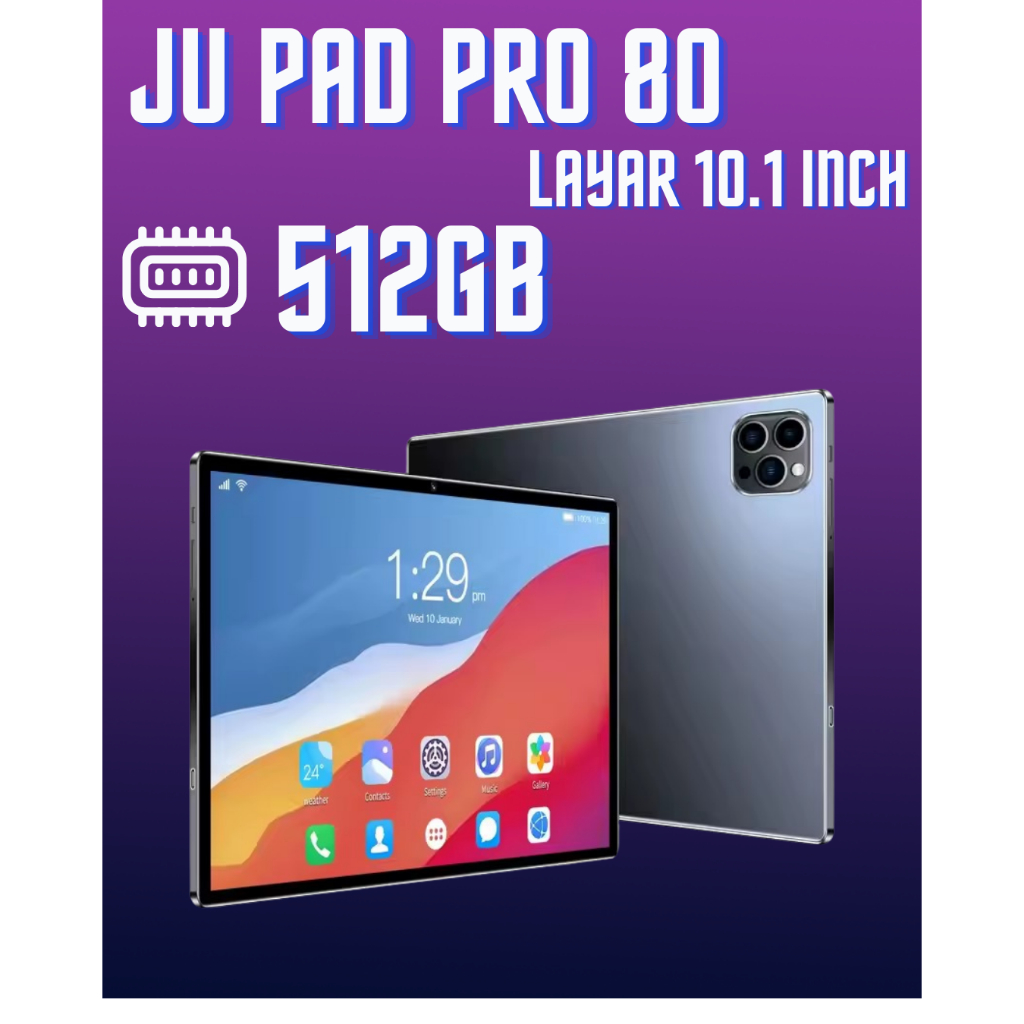 JU PAD PRO 80  10.1 INCH 512 RAM / MEDIATEK X30/ 20.000 mAh tablet game/ tablet anak/ tablet kerja/t