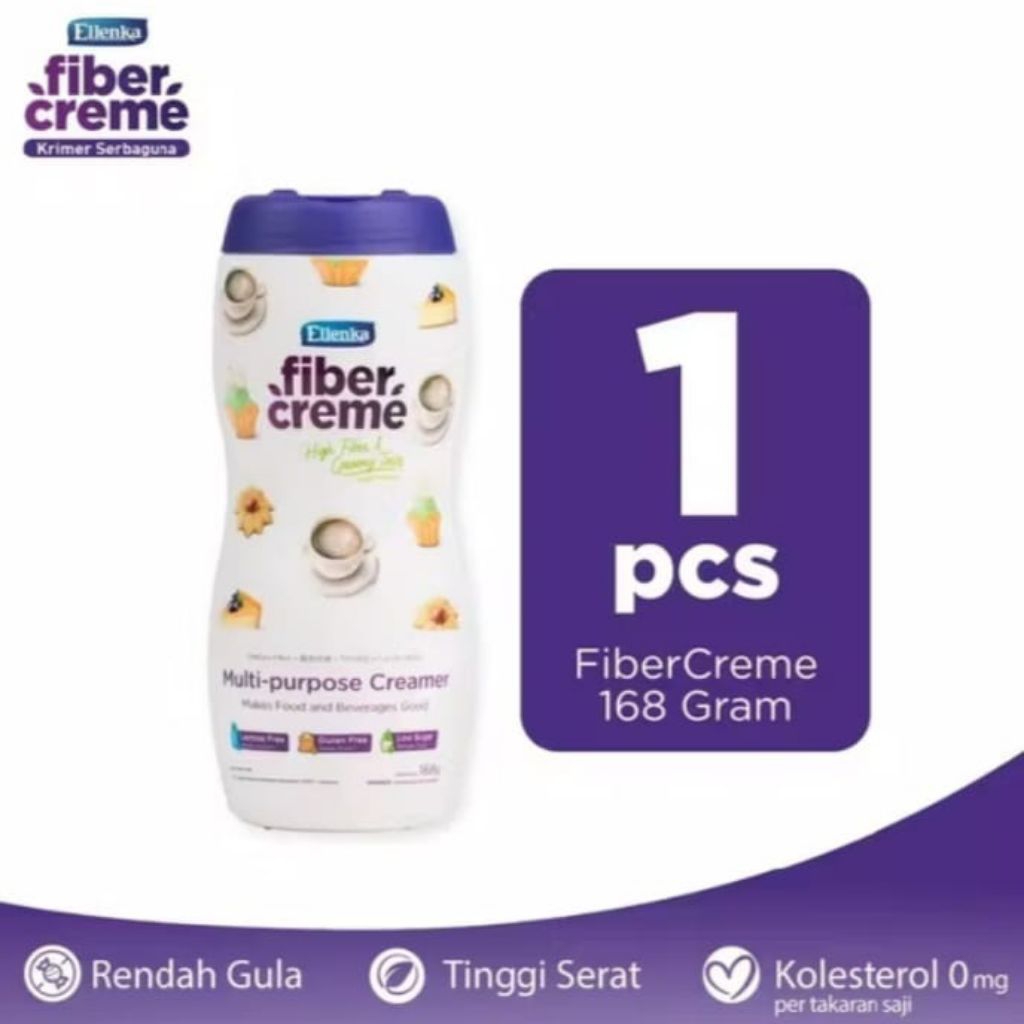 

ELLENKA FIBER CREME Botol 168 GR KRIMER BUBUK TINGGI SERAT Botol
