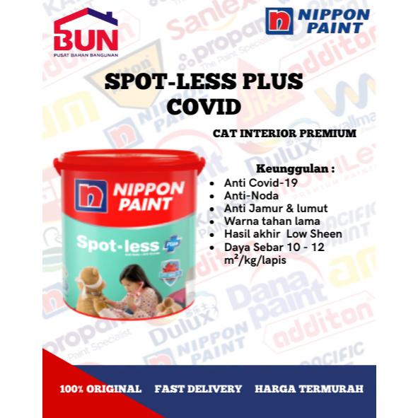 CHAMELEON BGG 1798T 20 LITER / SAGE GREEN CAT TEMBOK EKSTERIOR NIPPON PAINT / SPOTLESS PLUS ANTI COV