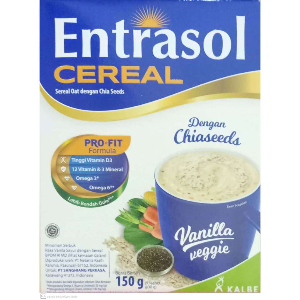 

Entrasol CEREAL VANILA 150GR