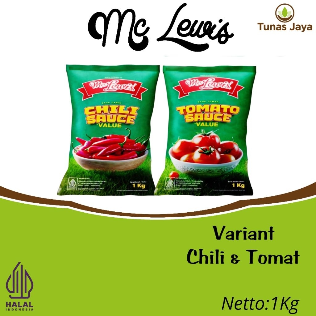 

Saus Cabe & Tomat Mc lewis 1kg