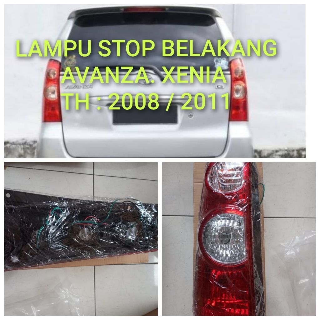 LAMPU STOP LAMPU BELAKANG AVANZA VVTI 2007 -  2011 +  BOHLAM (RH - LH )