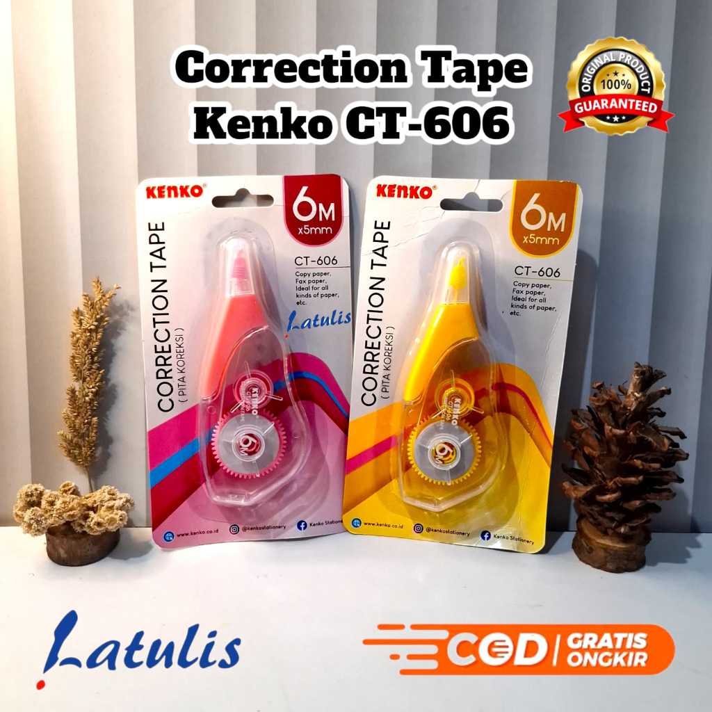

Correction Tape/ Tipex Kertas Kenko CT 606
