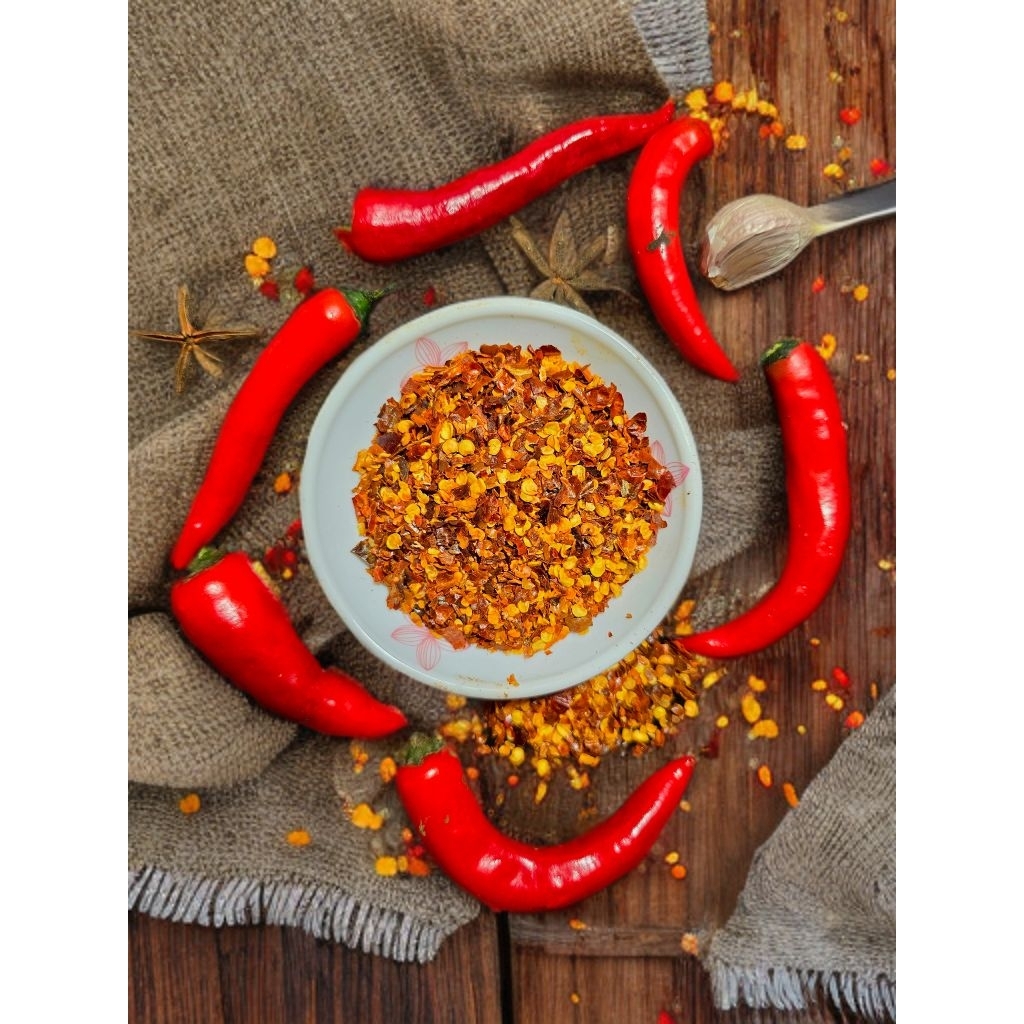 

Bumbu CABE BUBUK KASAR / CHILI FLAKES / Cabe Kering / Bumbu Kering / Premium Quality / Bumbu Dapurku