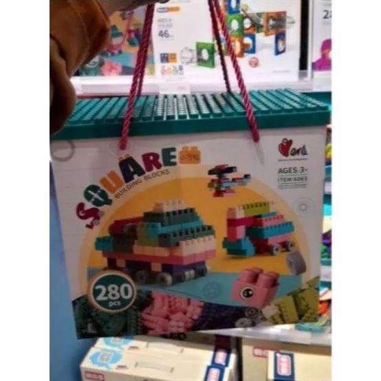 COD Mainan Brick Balok Susun Anak DIY 280 pcs Lego Square 280 OH SOME