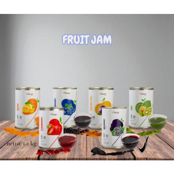 

Omugi Fruit Jam Selai Buah Asli 1.2kg