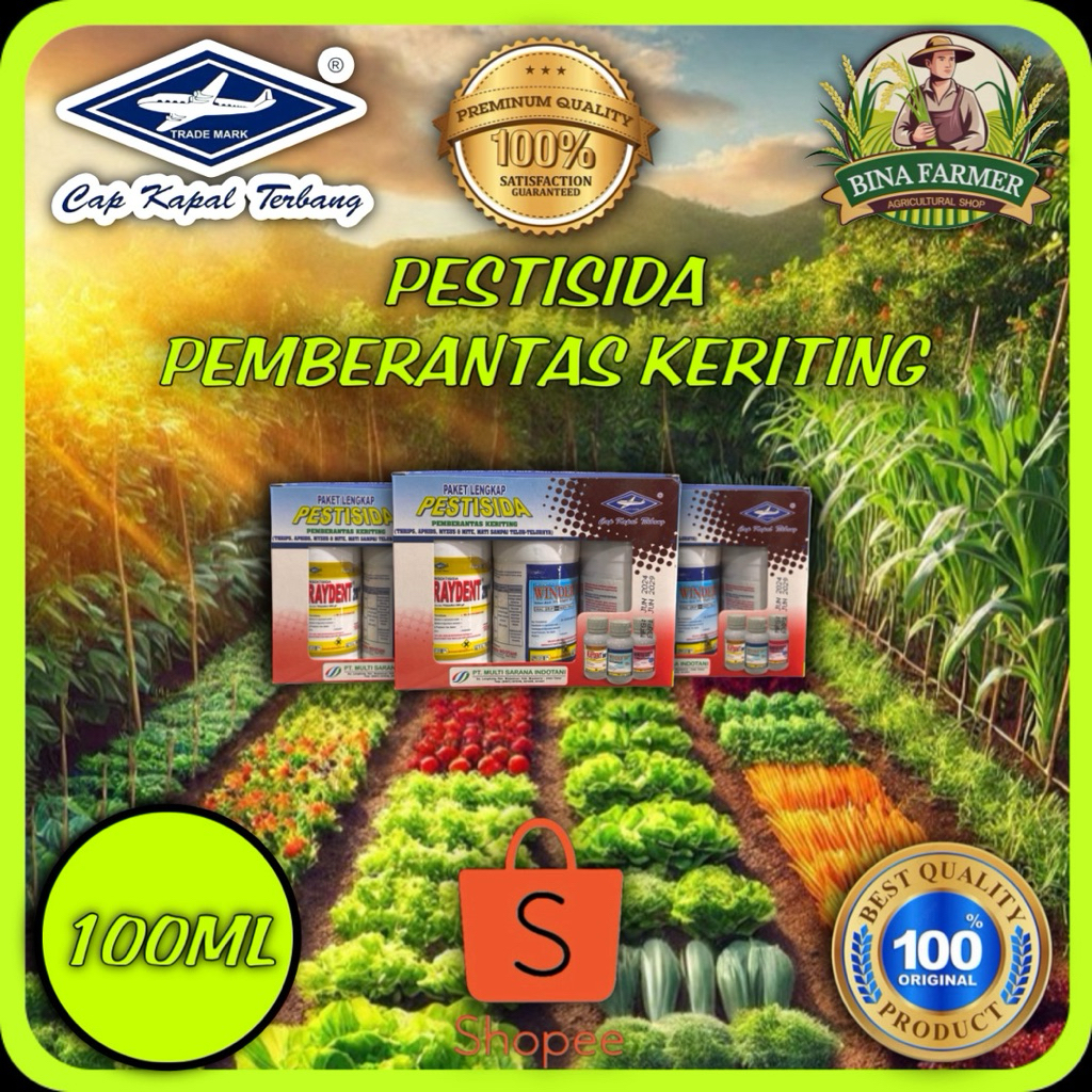 Paket keriting lengkap cabe pestisida murah grosir laris/paket insektisida hama pada tanaman