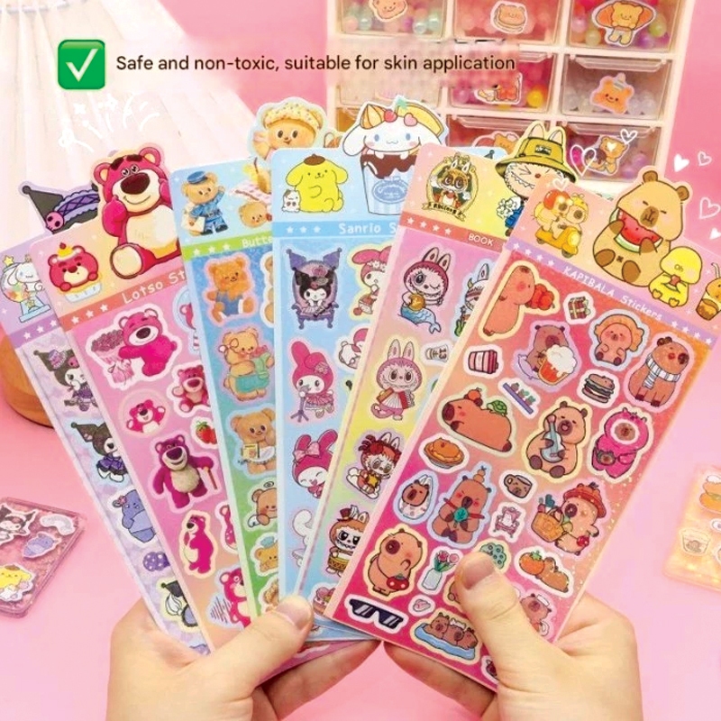 

SP Stiker Hologram Murah motif Sanri* Stitch Crayon Shinchan Butterbear