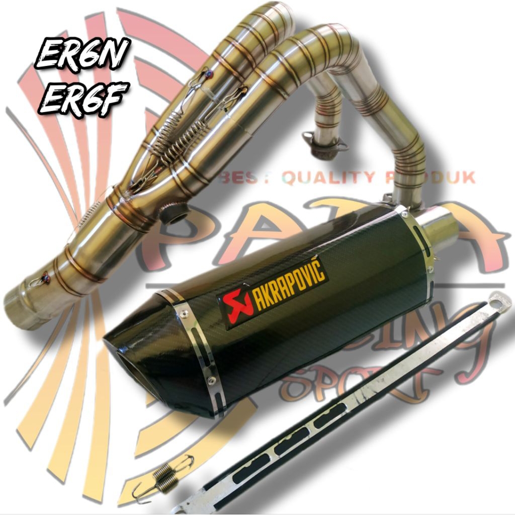 Knalpot Akrapovic Karbon Full system ER6N ER6F