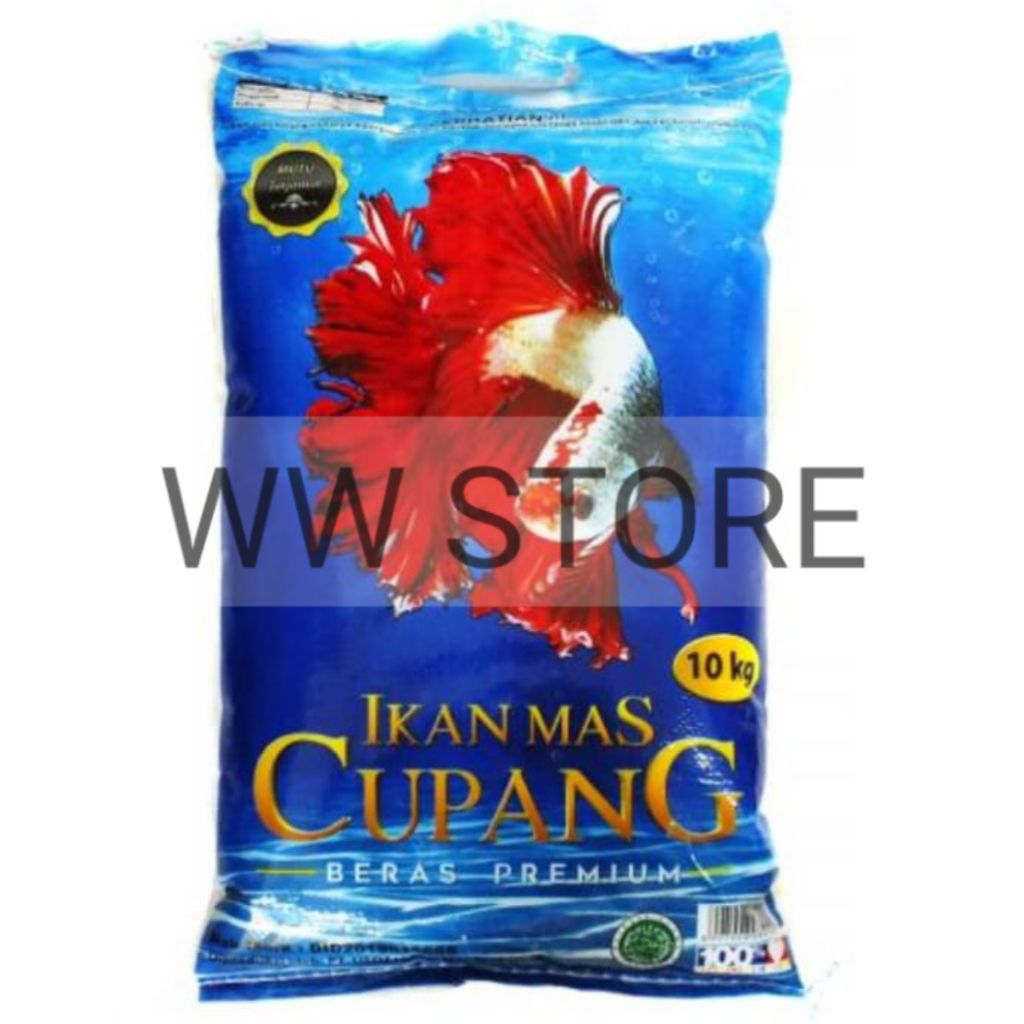 

Beras premium halal MUI IKAN MAS CUPANG kemasan 10kg