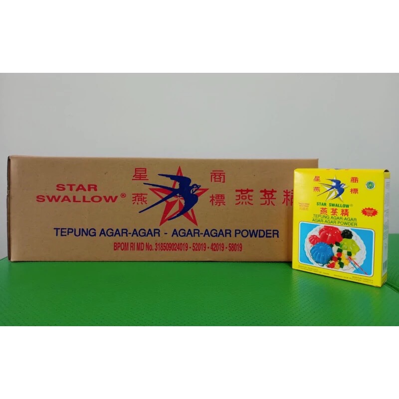 

Star Swallow Agar Agar 1 box Isi @12 Sachet - Plain