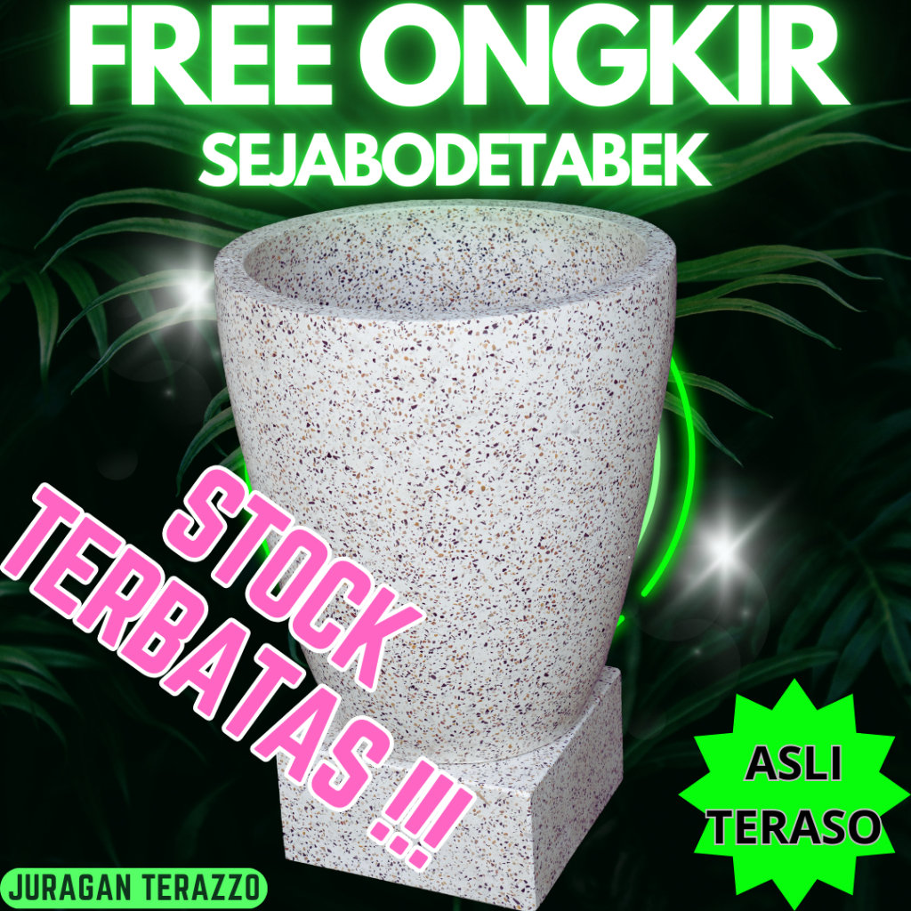 BAK GENTONG KAMAR MANDI | BAK MANDI BATU | TIPE UIN GELAS BATU CAMPUR  - JURAGAN_TERAZZO