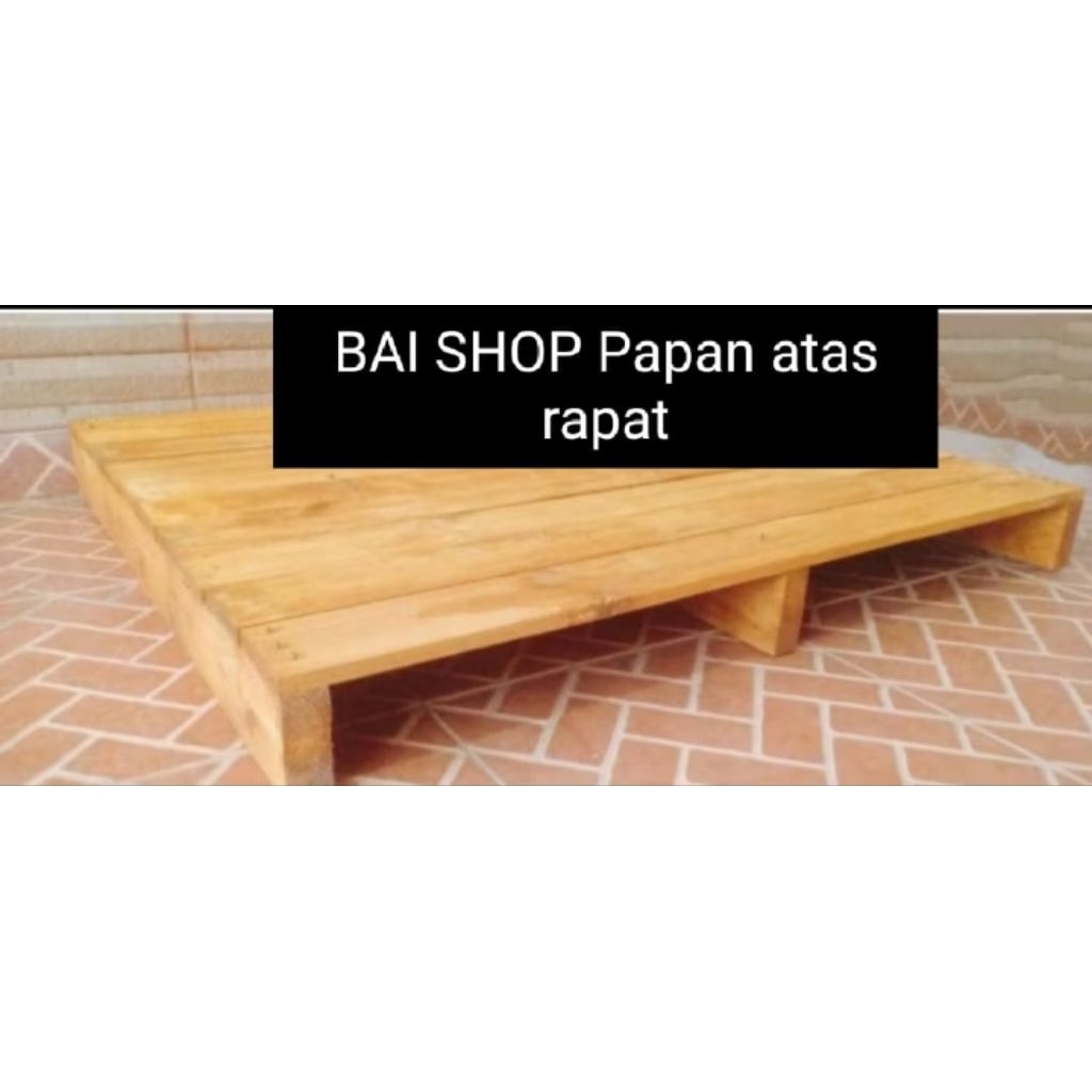 Dipan palet kayu balok panjang papan atas rapat