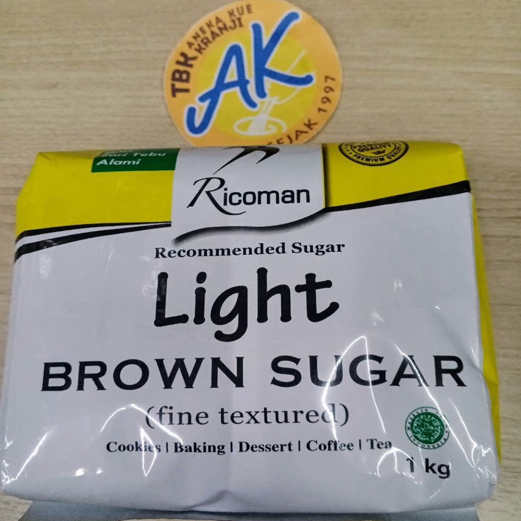 

RICOMAN LIGHT BROWN SUGAR 1KG