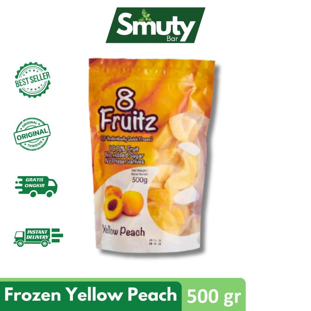 

8Fruitz Frozen Yellow Peach / Persik Kuning Beku 500gr