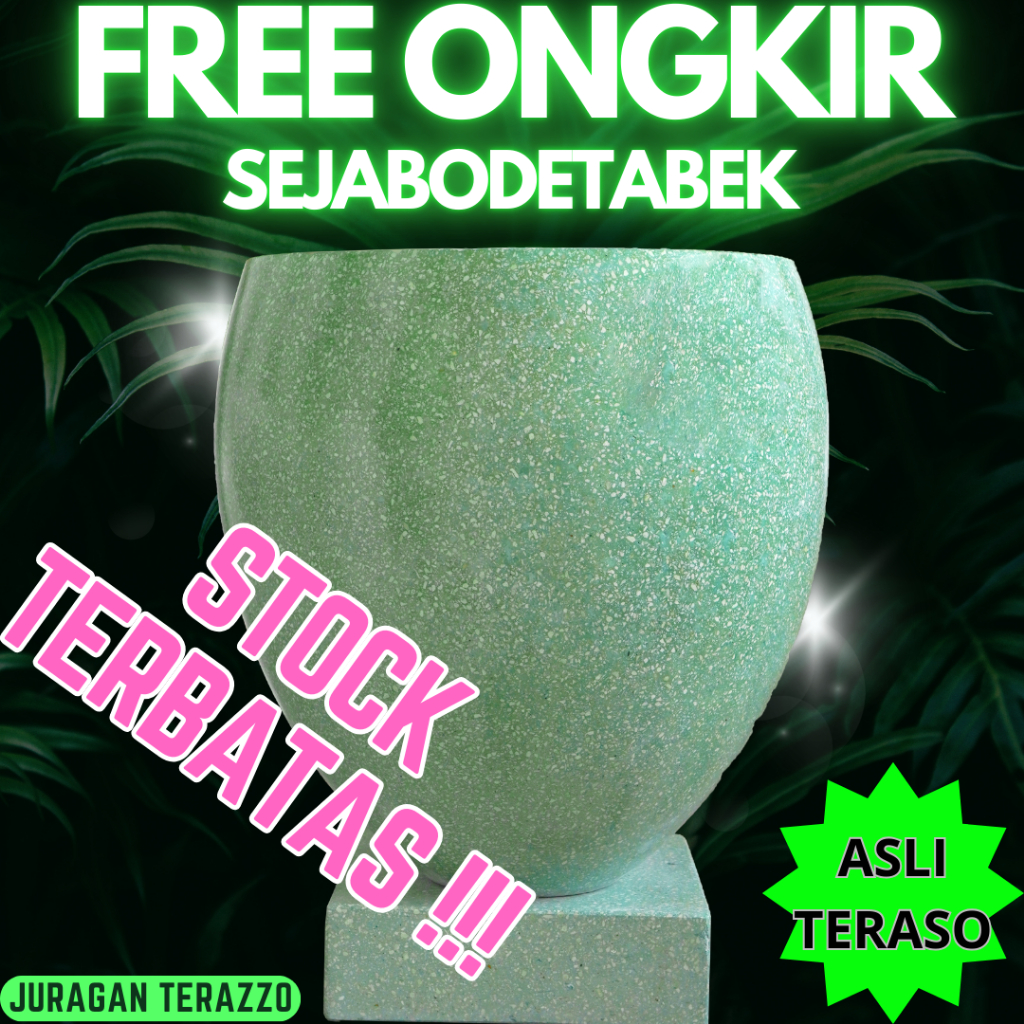 JURAGAN_TERAZZO - BAK MANDI TERASO | BAK MANDI MINIMALIS TIPE BAKUL WARNA HIJAU KUALITAS TERBAIK