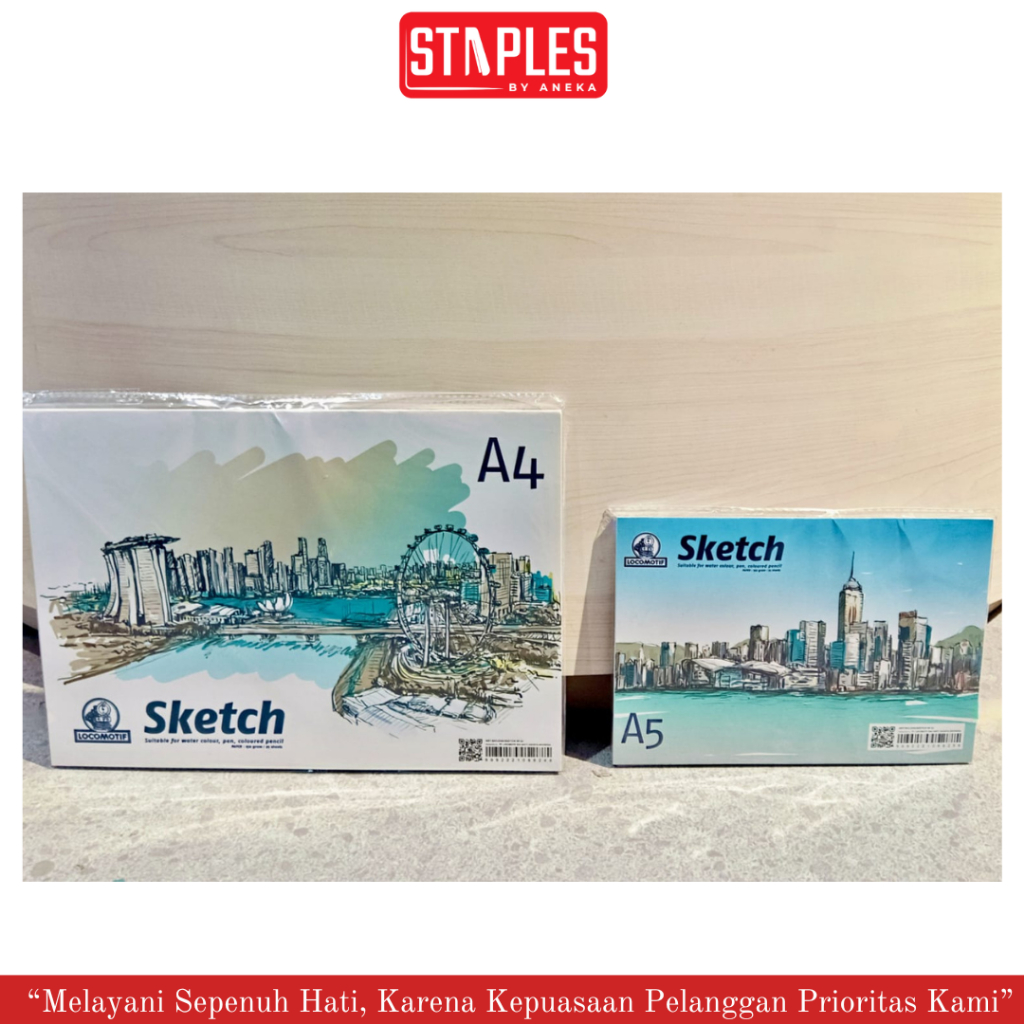 

Sketchbook Locomotif A4 A3 & A5 / Buku Sketsa Lukis Tahan untuk WaterColour Karna Kertas Tebal / Kertas Gambar Tebal