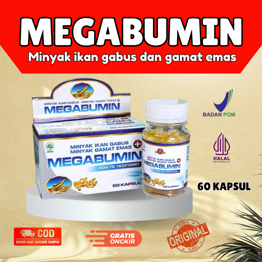 Kapsul minyak ikan gabus albumin plus minyak gamat emas