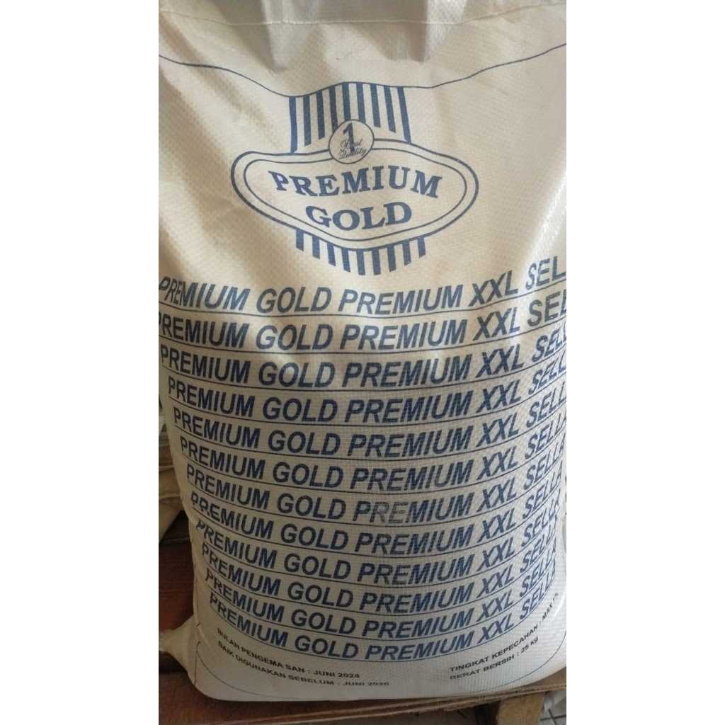 

Beras Basmati PREMIUM GOLD 1121 Creamy Sella kemasan asli 25kg Basmati India