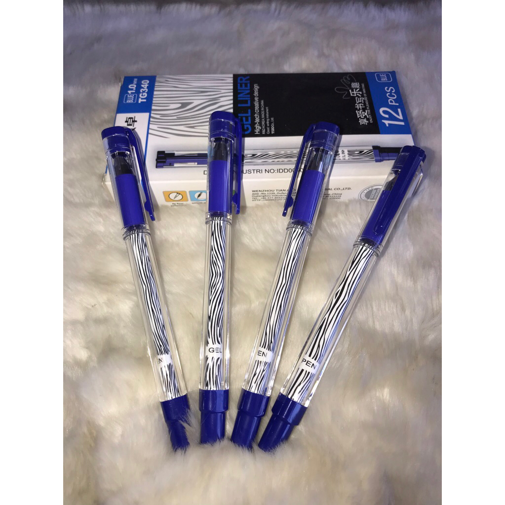 

{Pak} Bolpoint Tizo 340 Biru 1.0/Bolpoint Tanda tangan Warna Biru/Pulpen Gel Liner