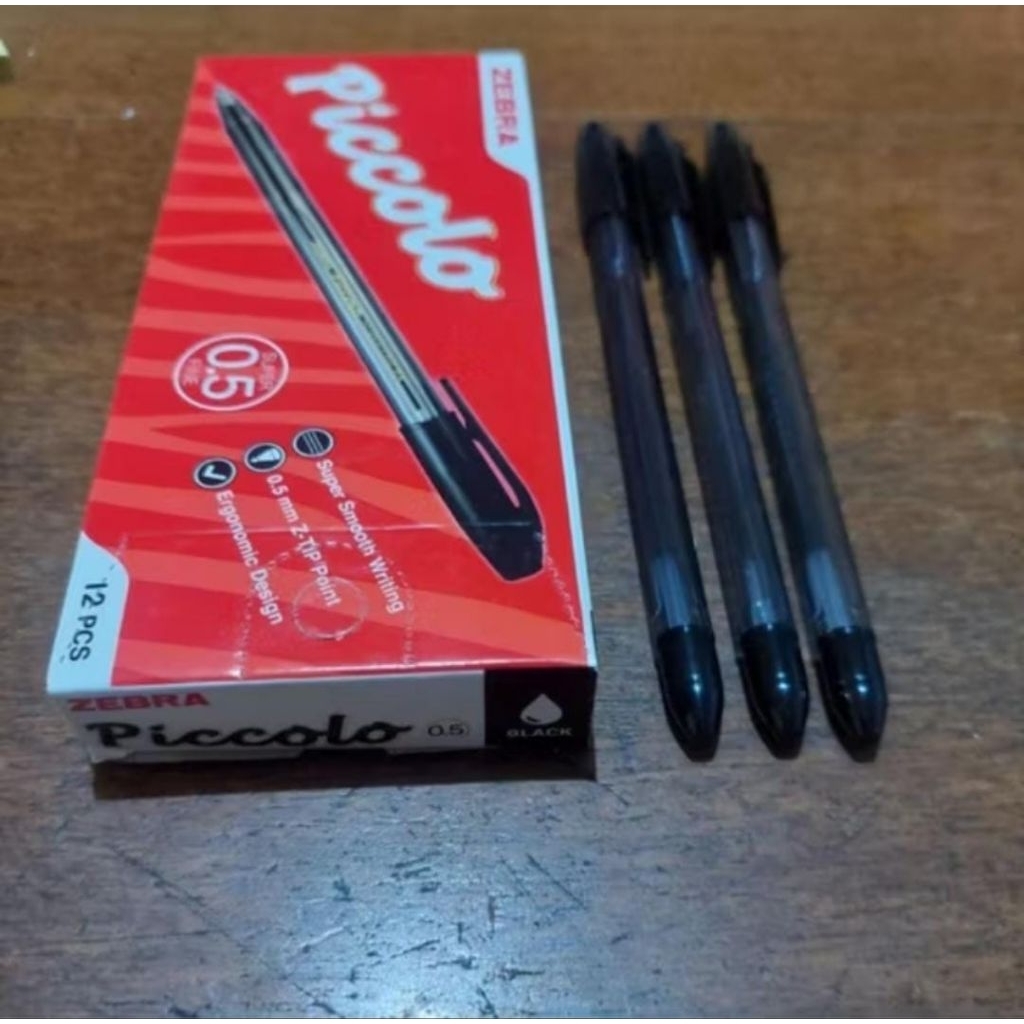 

[BOX ISI 12] PULPEN ZEBRA PICCOLO 0.7 MM HITAM / BALLPOINT / PULPEN / BOLPEN / ZEBRA / PICCOLO / ZEBRA PICCOLO