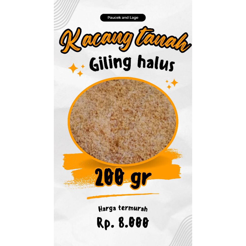 

kacang tanah giling halus