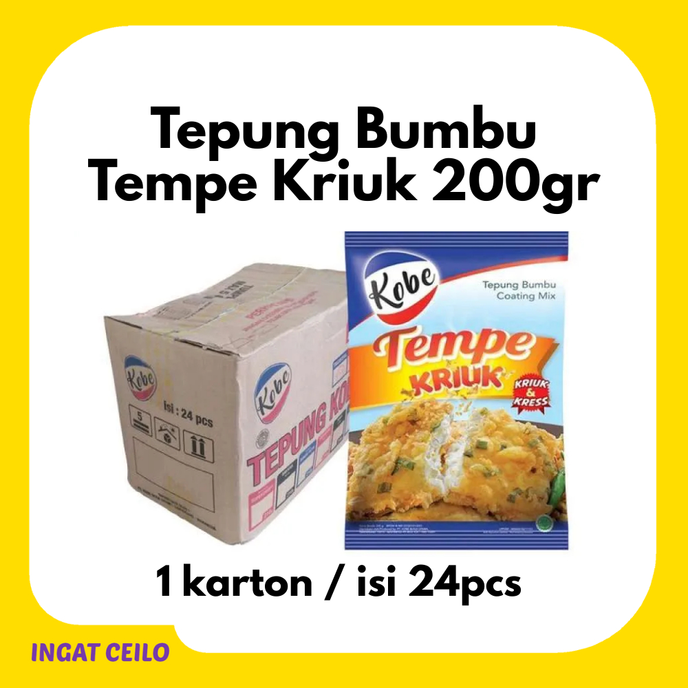 

1 Dus Tepung Bumbu Tempe Kriuk | Kobe Tepung Tempe Kriuk 200gr