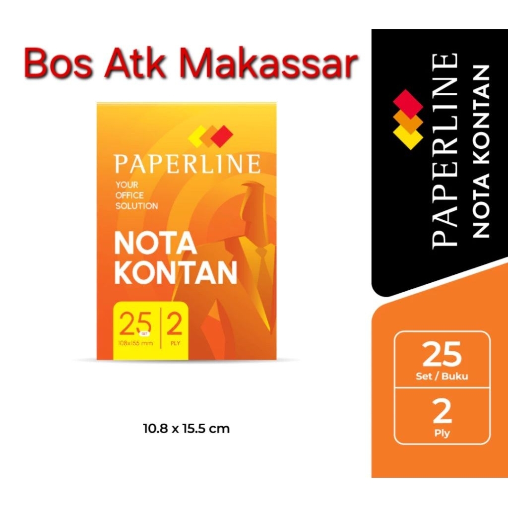 

[PACK 10 NOTA] NOTA KONTAN KECIL 2 PLY PAPERLINE 25 SET / NCR K2 PLY / NOTA K-2 PAPERLINE/ NOTA OLSHOP / OLSHOP