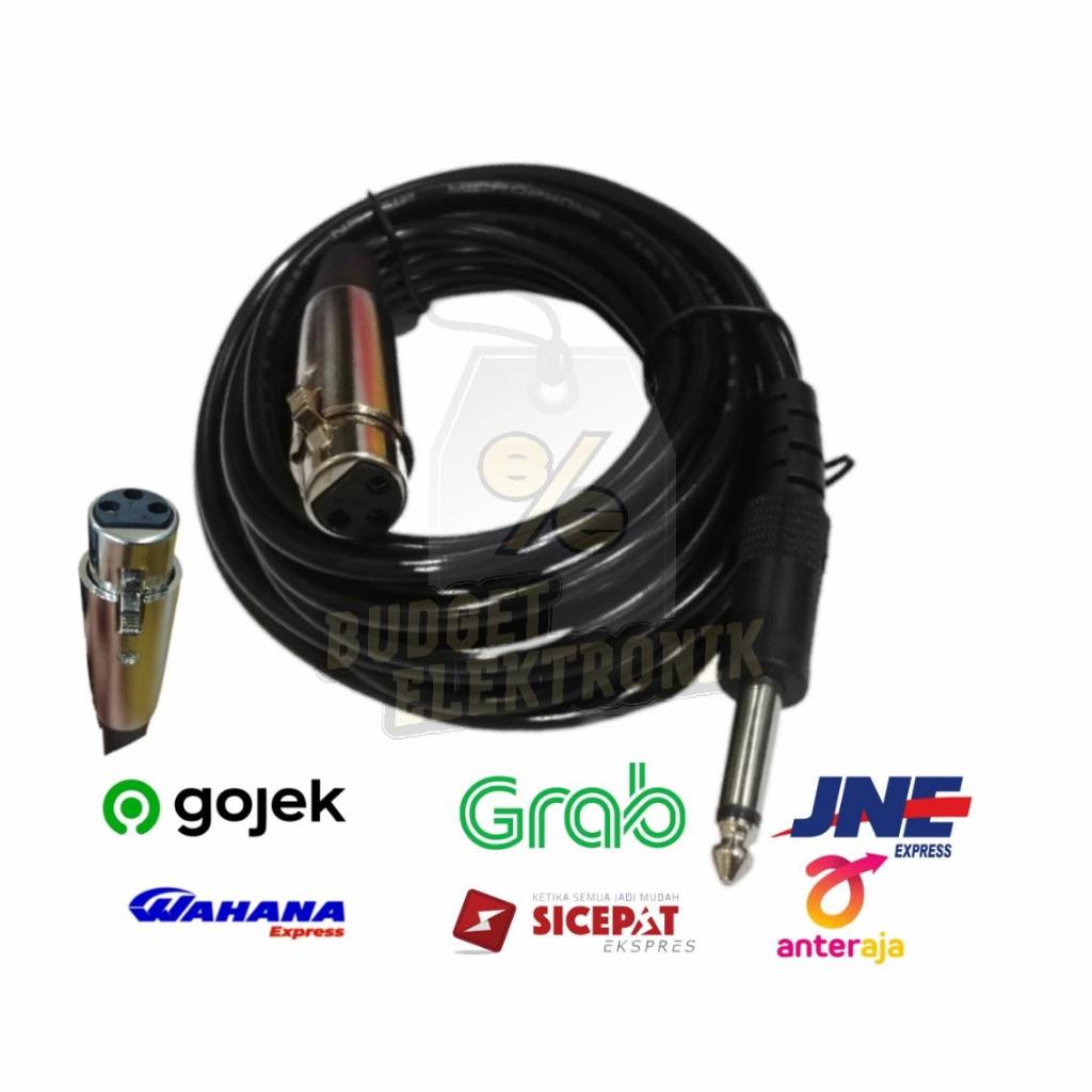 Kabel / Cable Aux Microphone XLR to 6.5mm 5 / 10 / 15 Meter