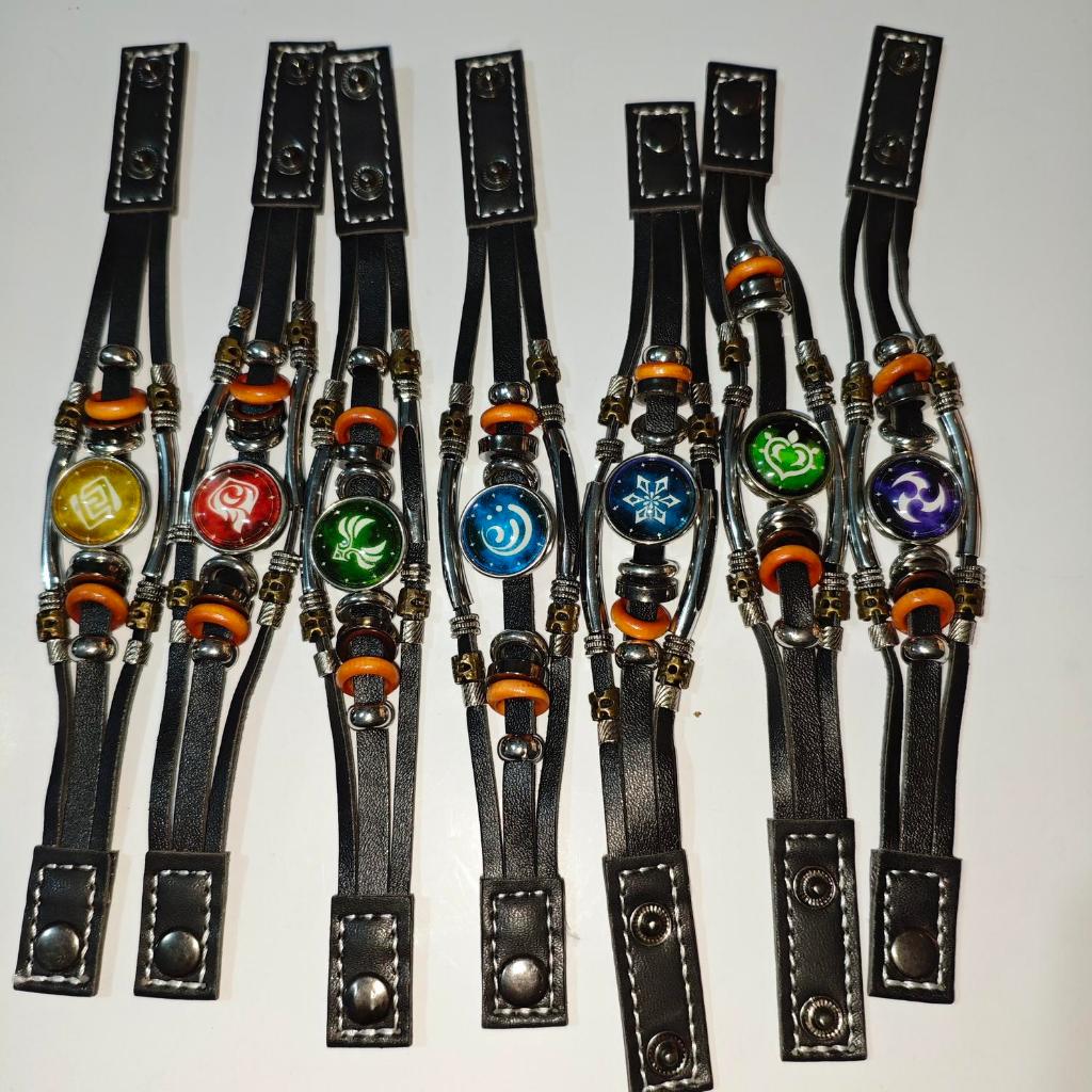 Gelang Vision Anemo, Pyro, Cryo, Hydro, Geo, Dendro, Electro Genshin Impact - Pyro