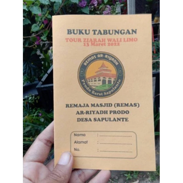 

ES88 BUKU TABUNGAN ZIARAH WALI/TABUNGAN HARI RAYA