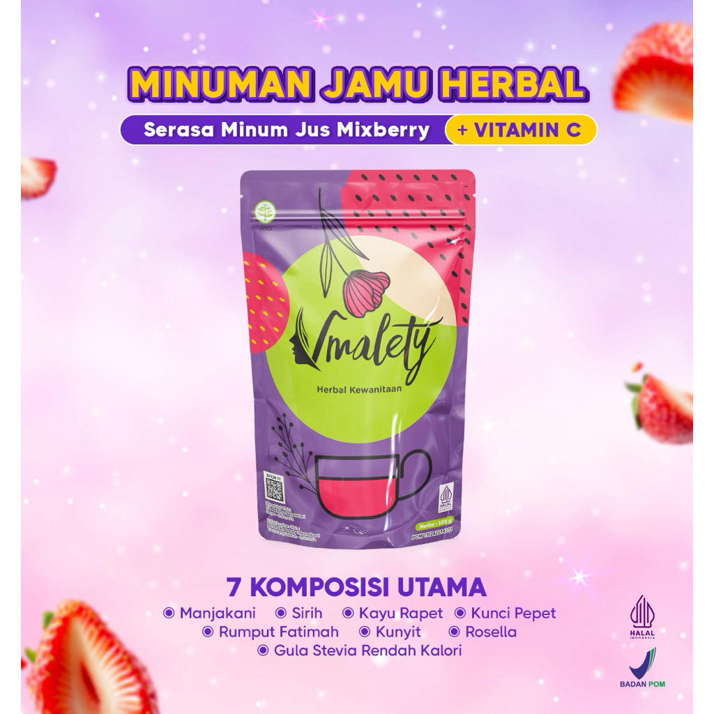 

F_daybose - Vmalety Minuman Serbuk Herbal Kewanitaan Rasa Mixberry