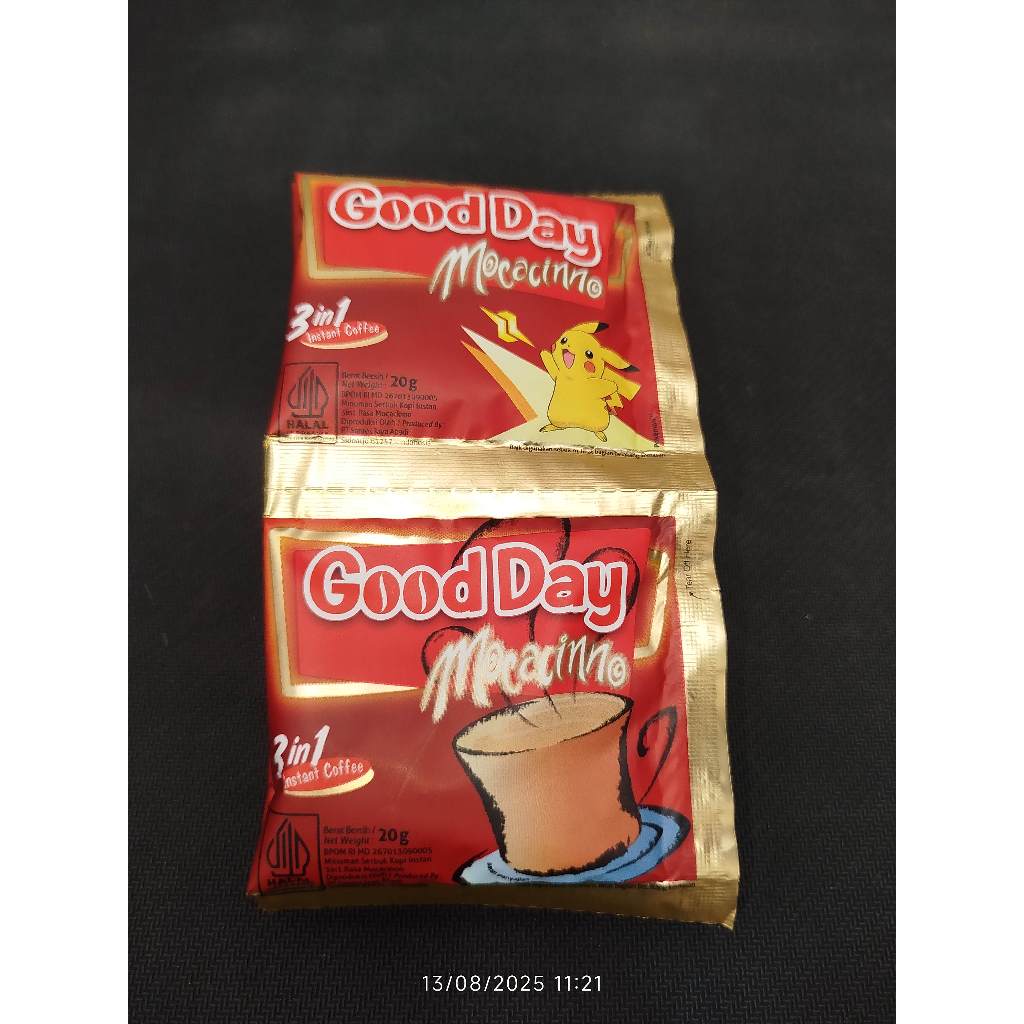 

Good Day Mocca – Kopi Instan Rasa Mocca | Sachet 20g Paket 10pcs