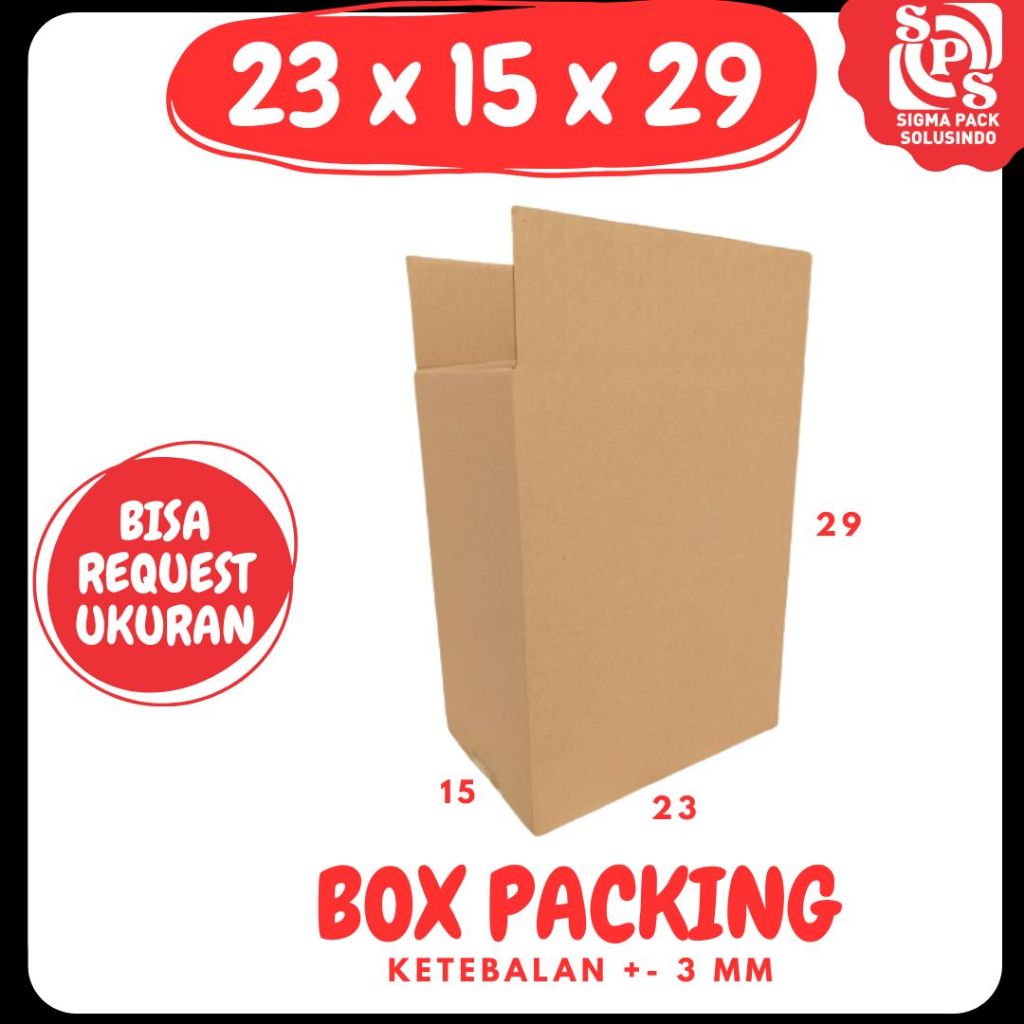 

Box Packing 23x15x29 Kardus A1 Botol Dus Kotak Kemasan Sparepart Jamu Madu Zigma Box
