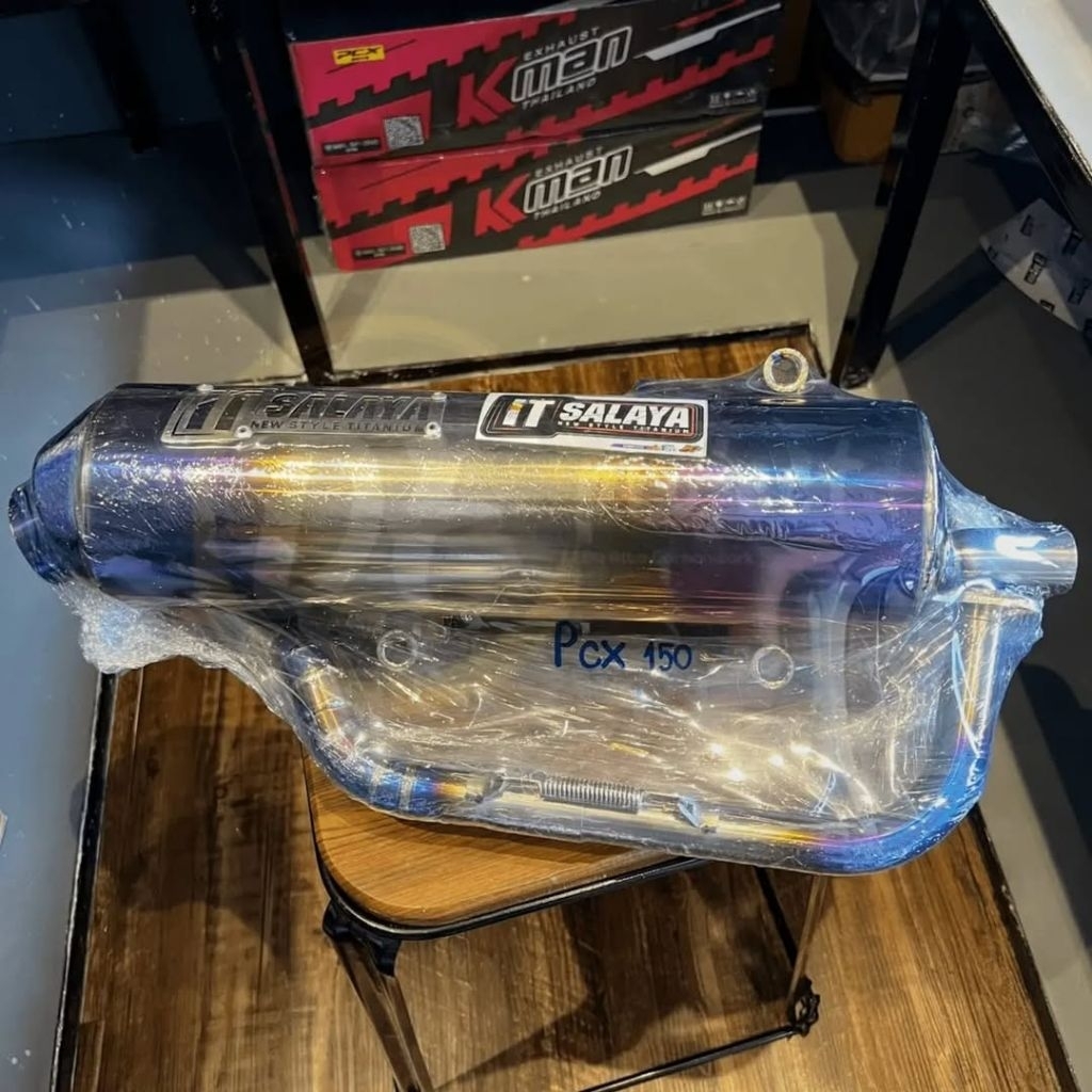 Knalpot PCX 150 IT SALAYA TITANIUM