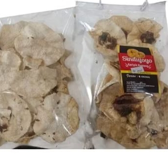 

Krupuk kerang simping sindujoyo berat kurleb 100gr