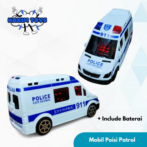 Mobil Polisi City Patrol 911 Lampu Keren | HAKIM TOYS