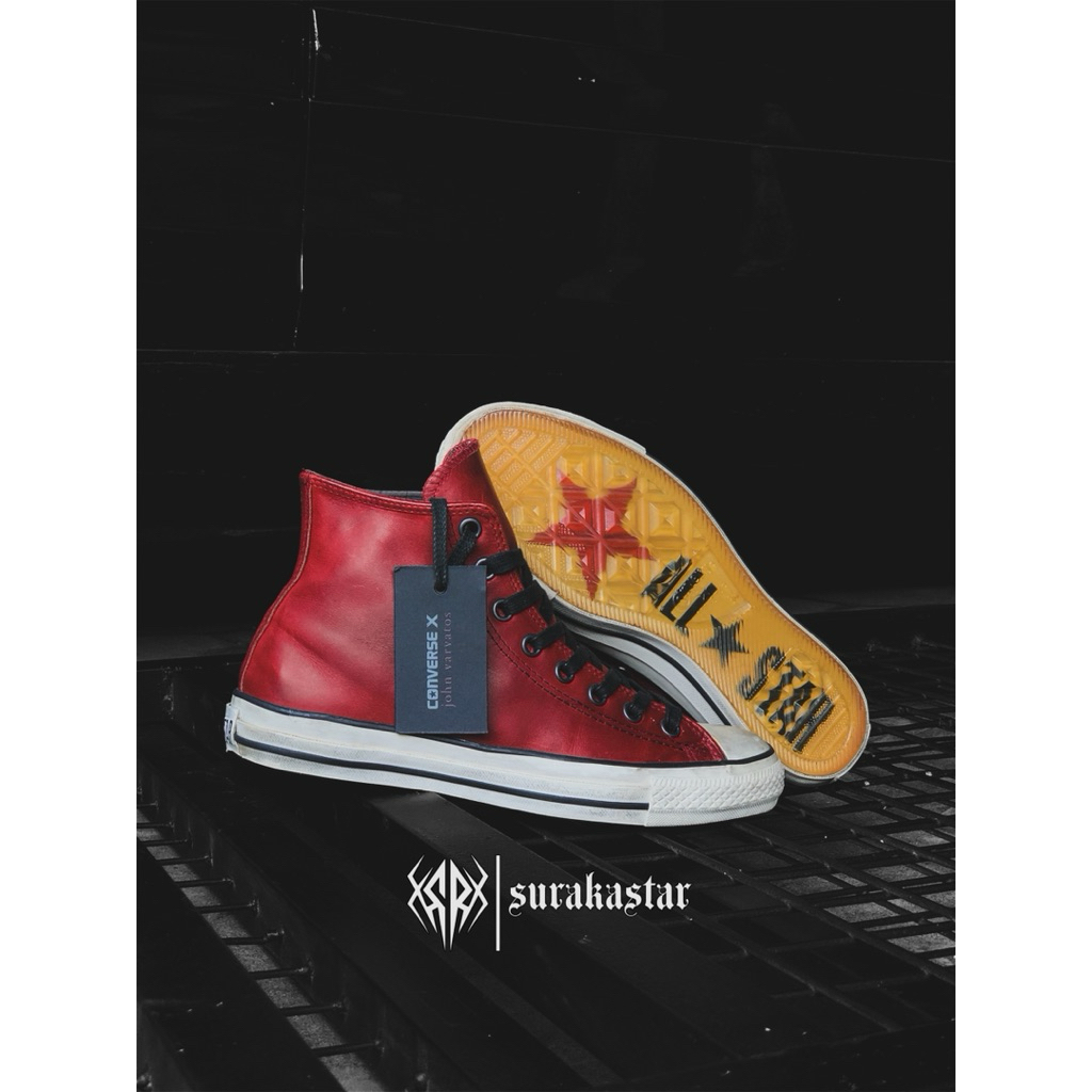 CONVERSE JOHN VARVATOS RUBY WINE LEATHER