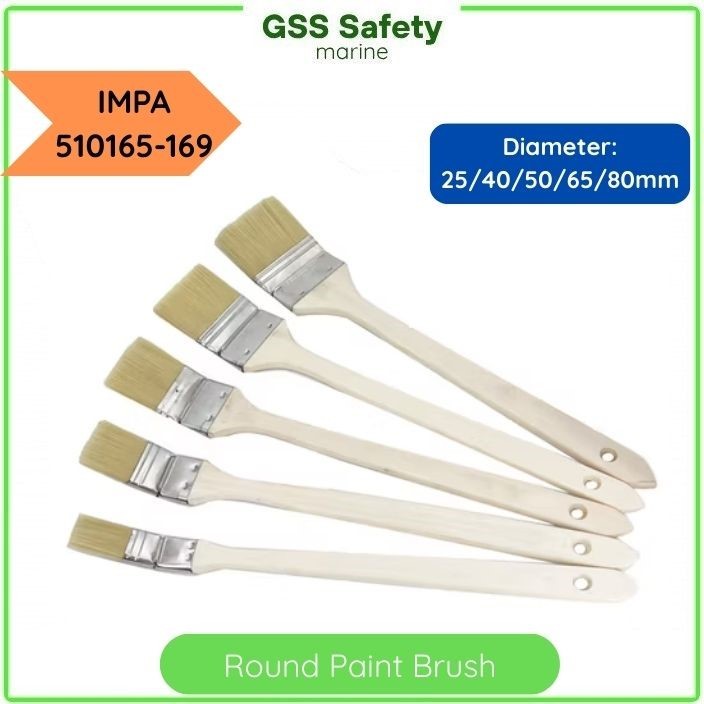 

Angle Radiator Brushes 25, 40, 50, 65, 80mm Kuas Bengkok Gagang Kayu IMPA 510165 s/d IMPA 510169