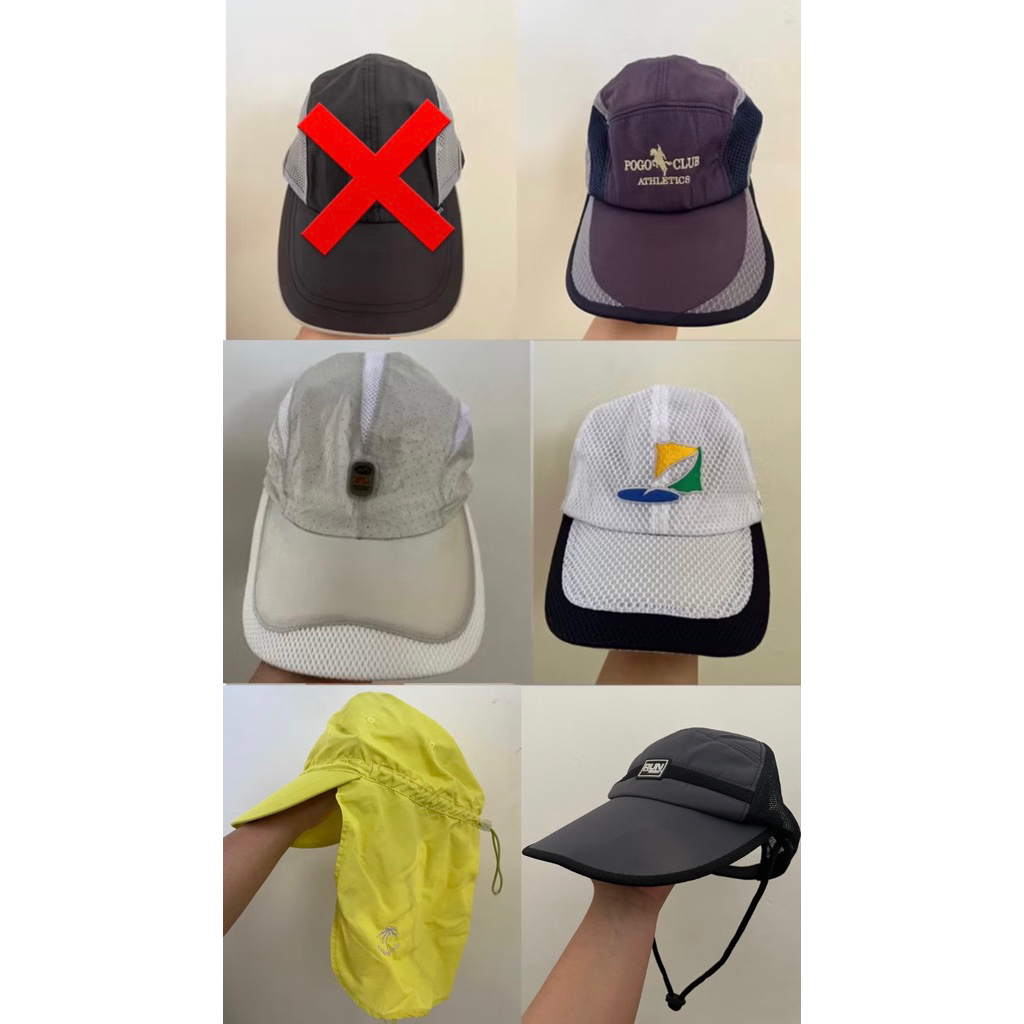Topi running/outdoor, gunung, sepeda, golf