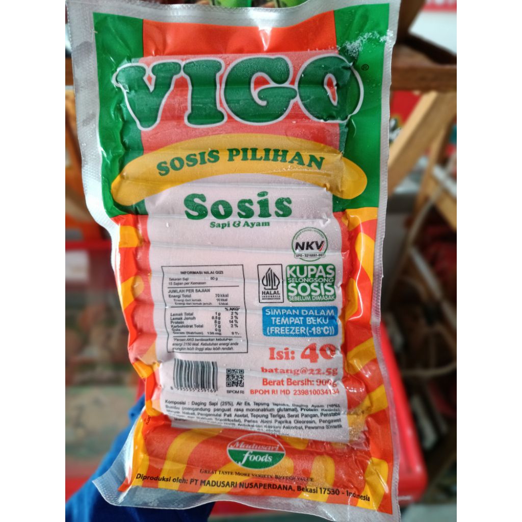 

sosis Vigo kombinasi 900gr isi 40