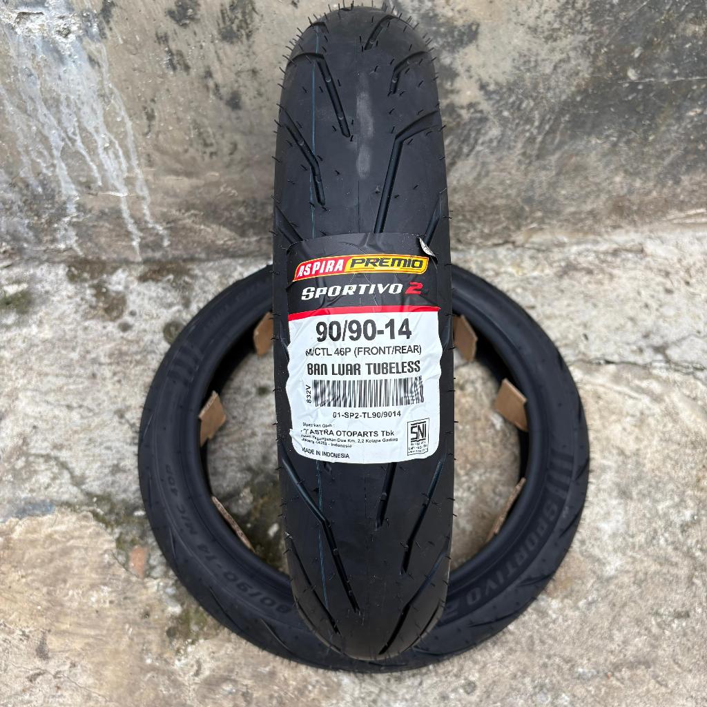 BAN ASPIRA PREMIO SPORTIVO 2 TUBELESS MEDIUM SOFT COMPOUND RING 14/ BAN MOTOR RING 14 MATIC