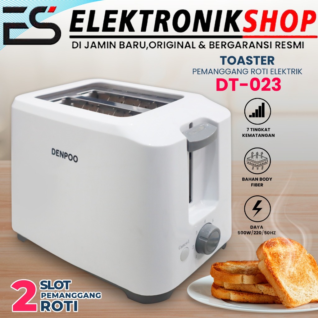 Pemanggang Roti Toaster Denpoo DT 023 D - Toaster Denpoo Panggangan Roti