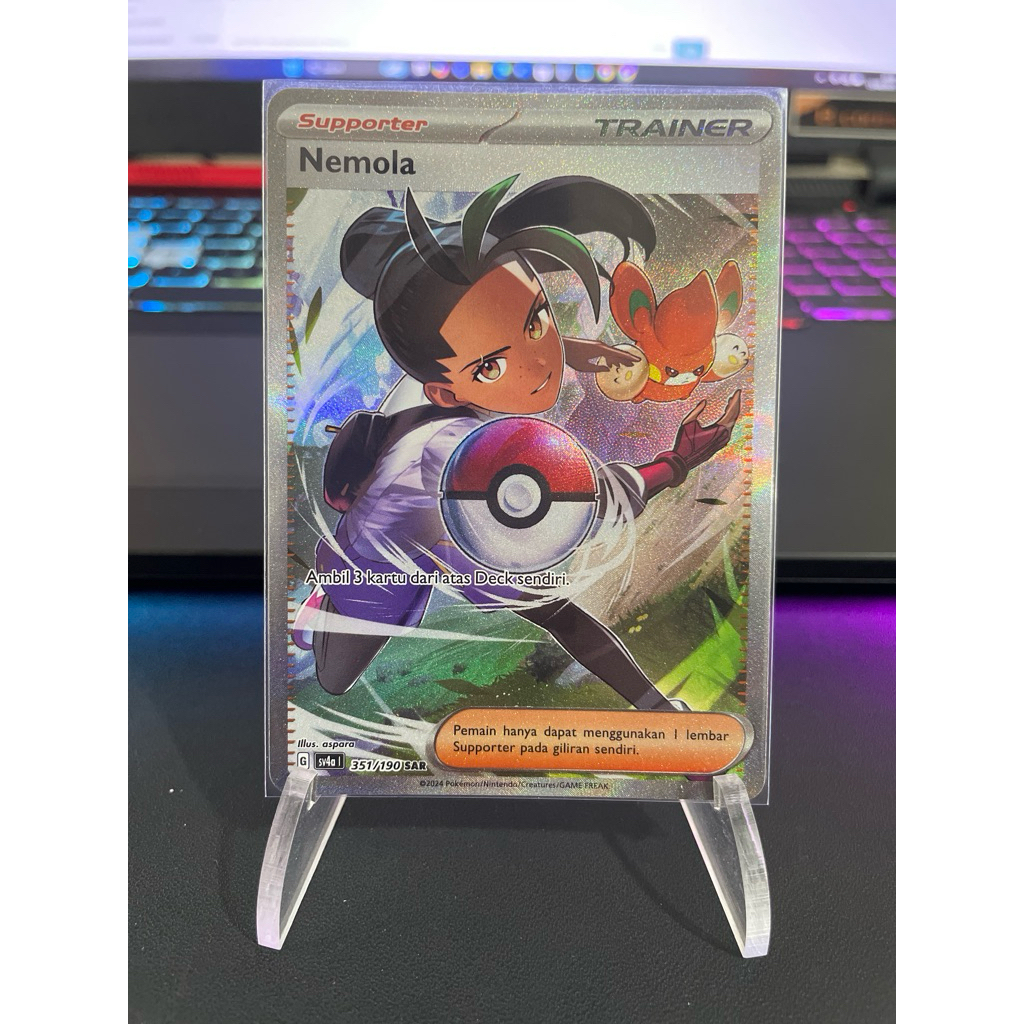 Pokemon TCG Indonesia sv4a Nemola 351/187 SAR