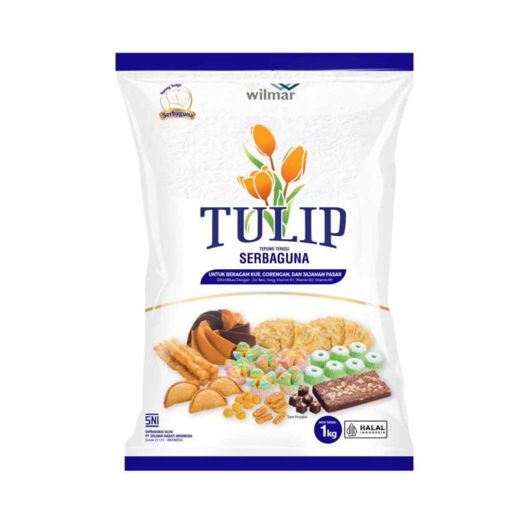 

tepung terigu tulip kemasan 1 kg
