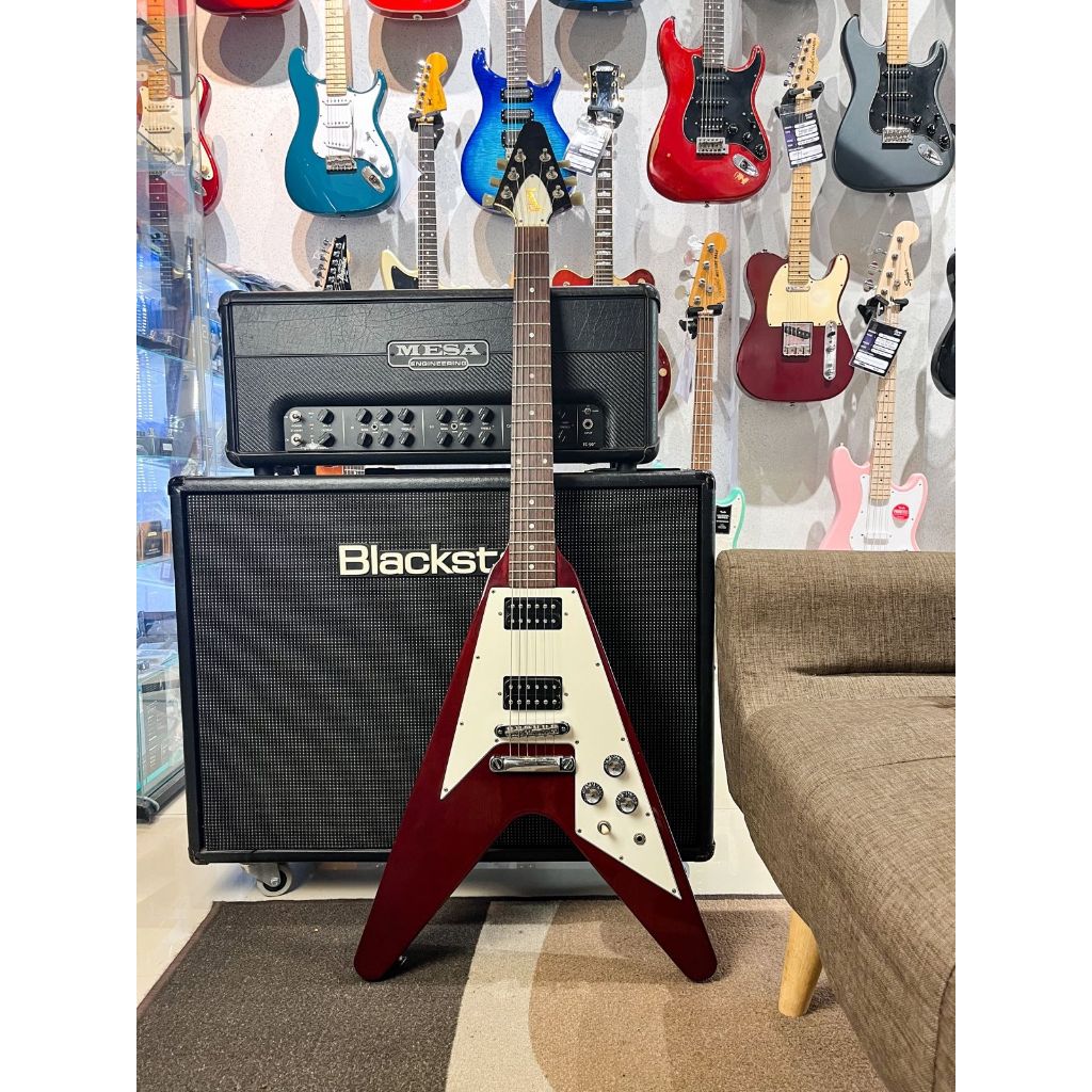 Gibson flying v wine red